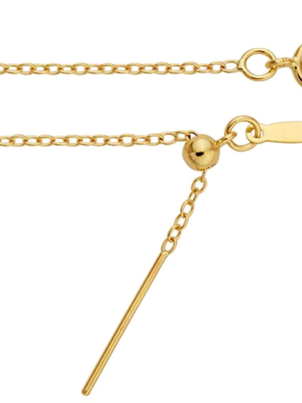 14K Gold Filled 22" Add-A-Bead Cable Chain Necklace - Adjustable, Anti-Tarnish